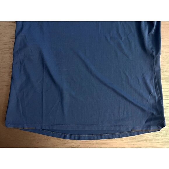 Lululemon Men's Small Blue Short Sleeve Stretch Crew Neck Running Training Shirt - Picture 4 of 5